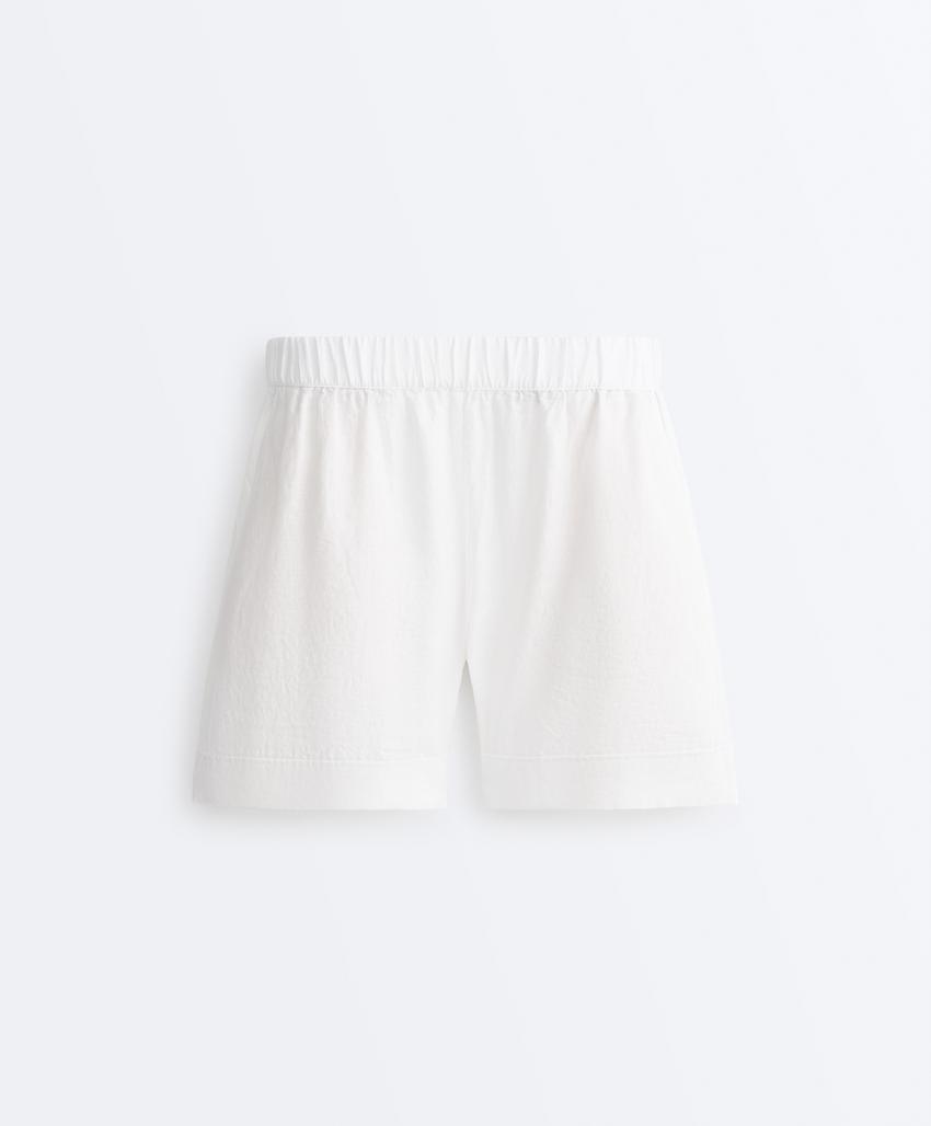 Шорты из 100% льна