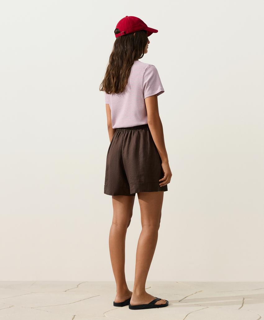 Шорты из 100% льна