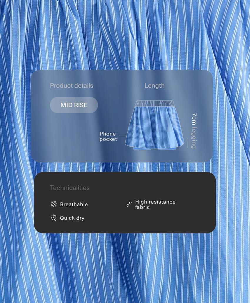 Юбка-баллон  Compressive в полоску