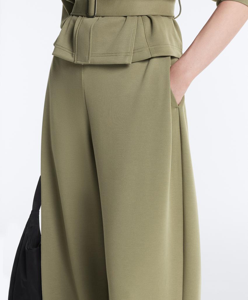 Широкие брюки-пике  с пряжками