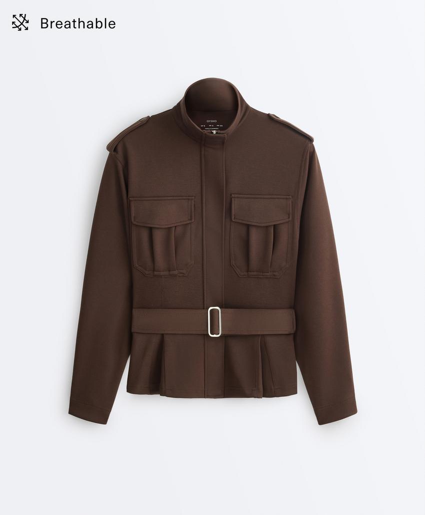 Куртка Utility из пике с поясом