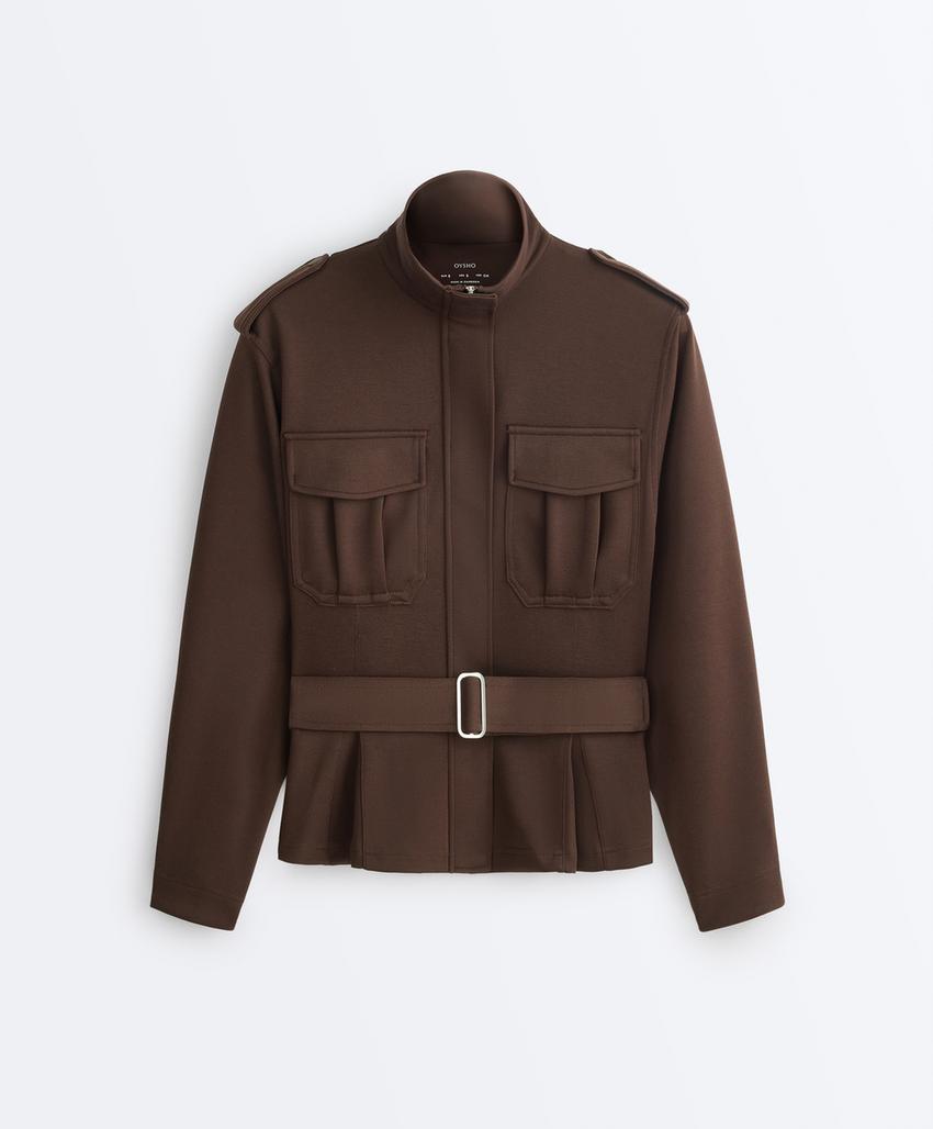 Куртка Utility из пике с поясом