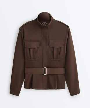 Куртка Utility из пике с поясом- Заказать в России