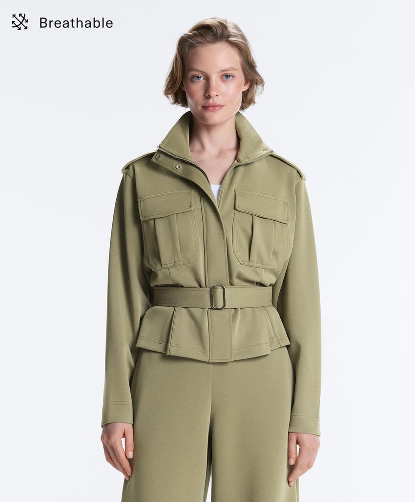 Куртка Utility из пике с поясом