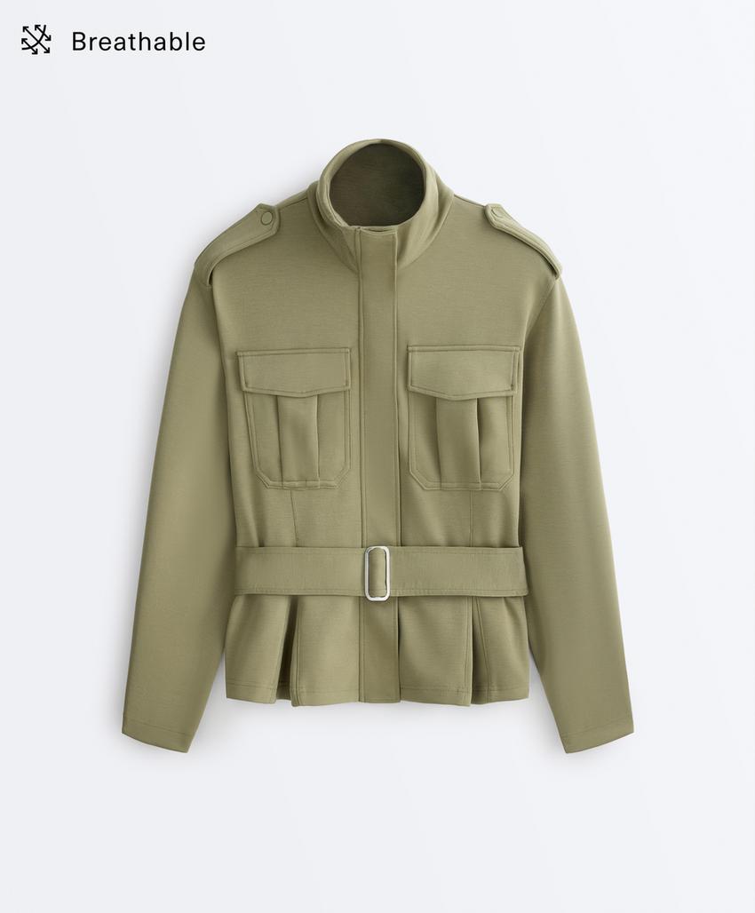 Куртка Utility из пике с поясом