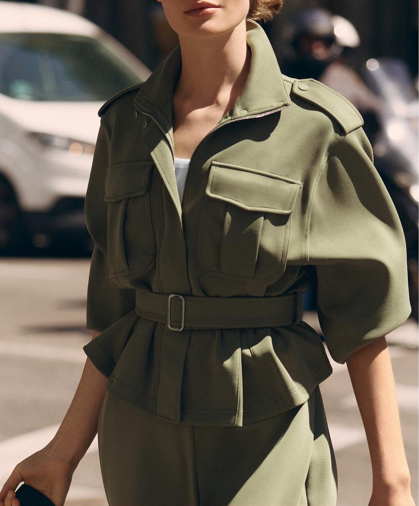 Куртка Utility из пике с поясом