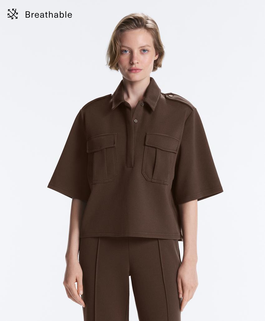 Толстовка Utility с коротким рукавом из хлопка пике