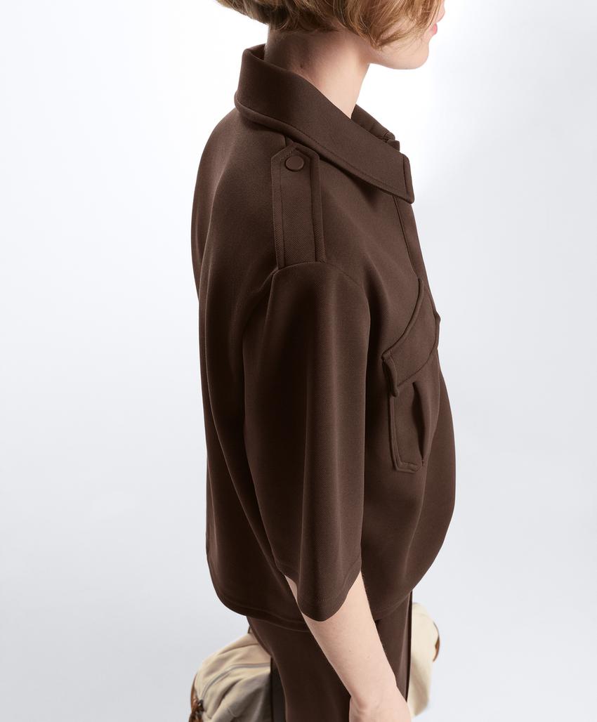 Толстовка Utility с коротким рукавом из хлопка пике