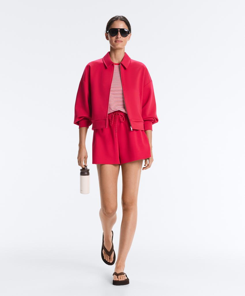 Куртка-поло из пике с хлопком