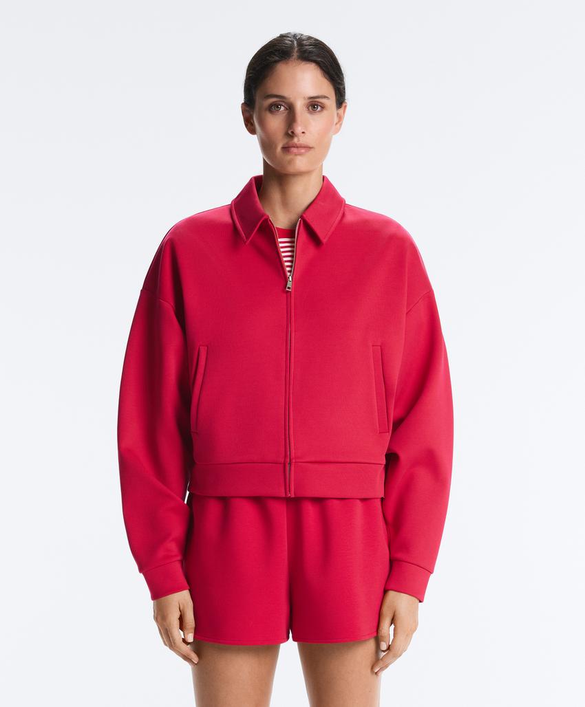 Куртка-поло из пике с хлопком