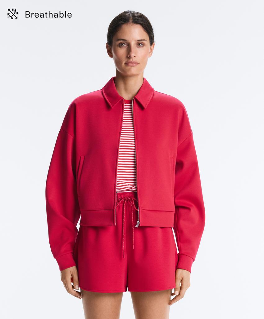 Куртка-поло из пике с хлопком