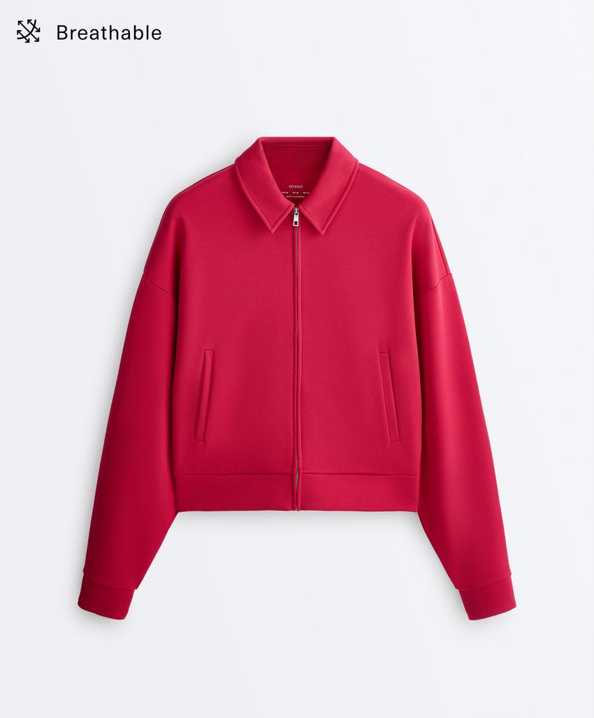 Куртка-поло из пике с хлопком