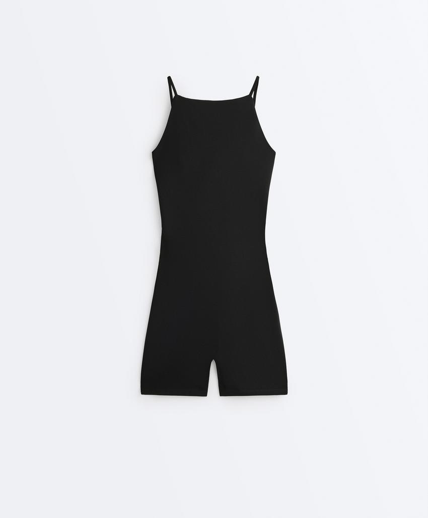 Короткий комбинезон Evermove с вырезом-лодочкой