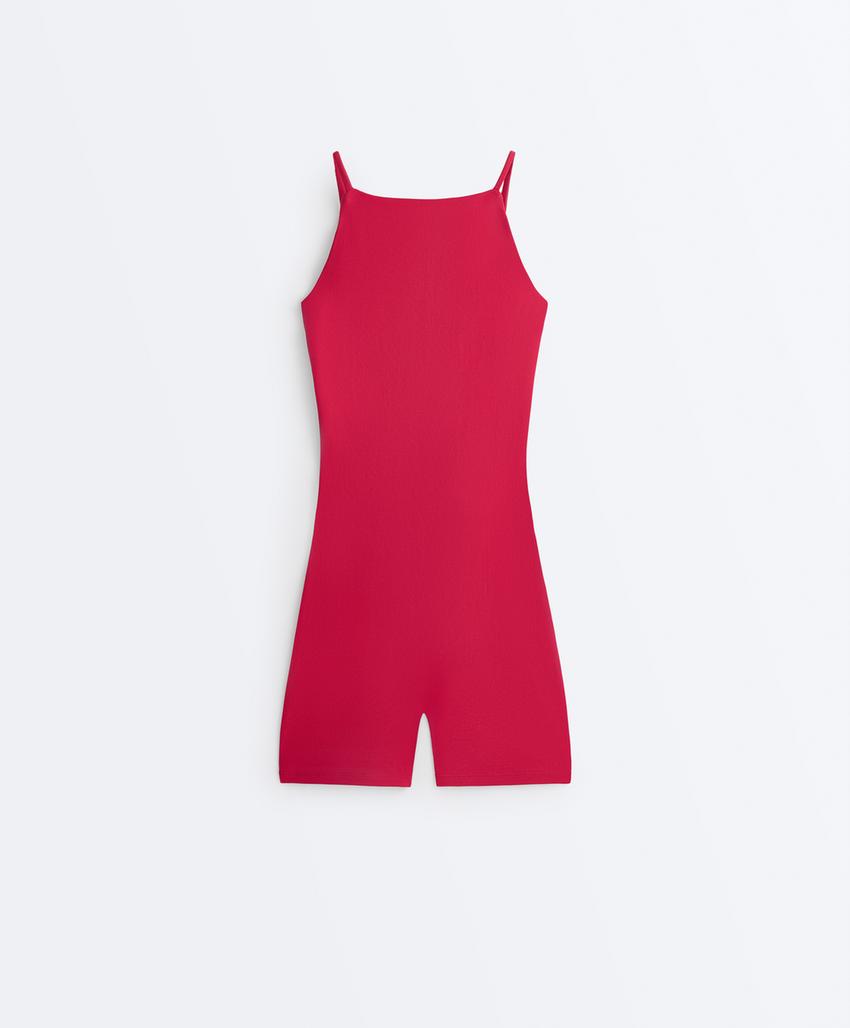 Короткий комбинезон Evermove с вырезом-лодочкой