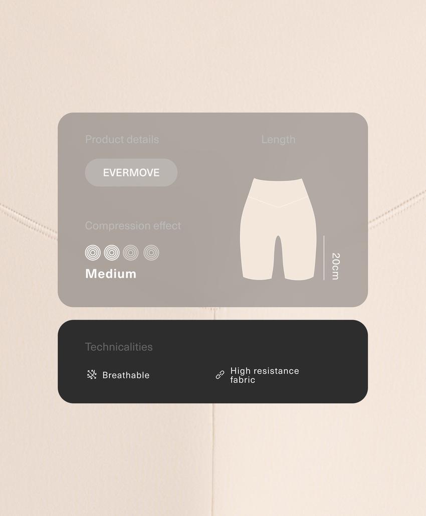 Легинсы-велосипедки Evermove с высокой посадкой, 20 см