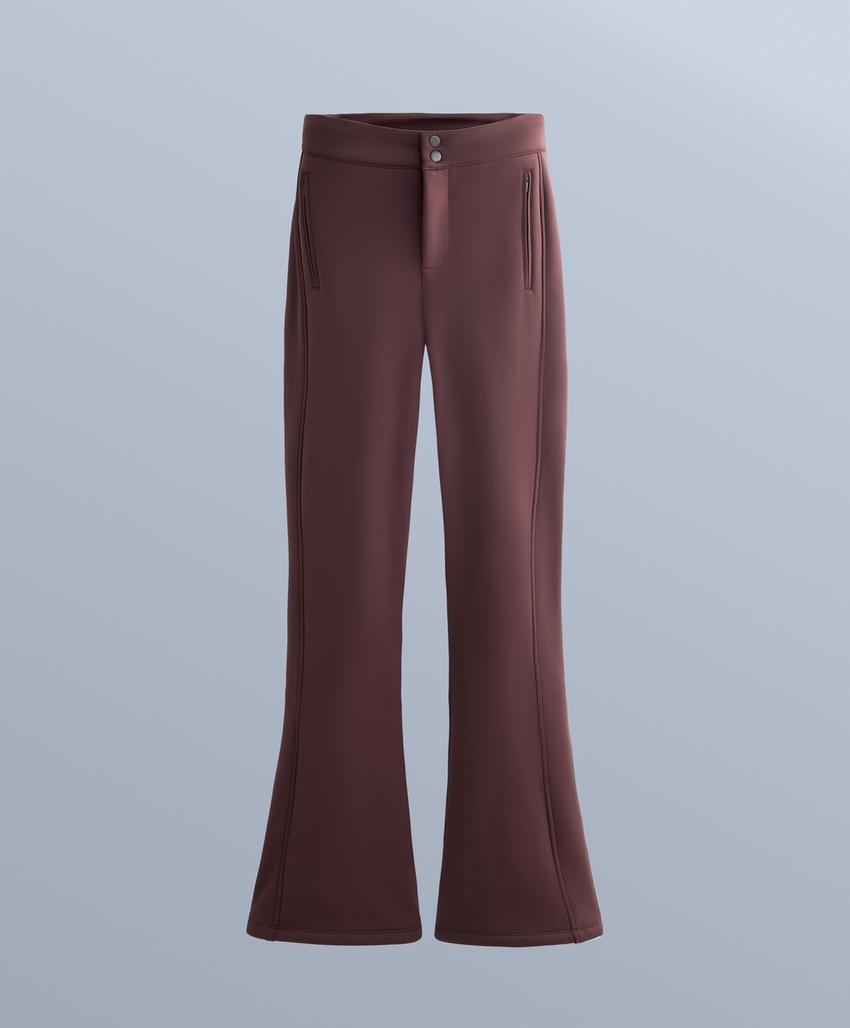Water-resistant flare stretch SKI trousers