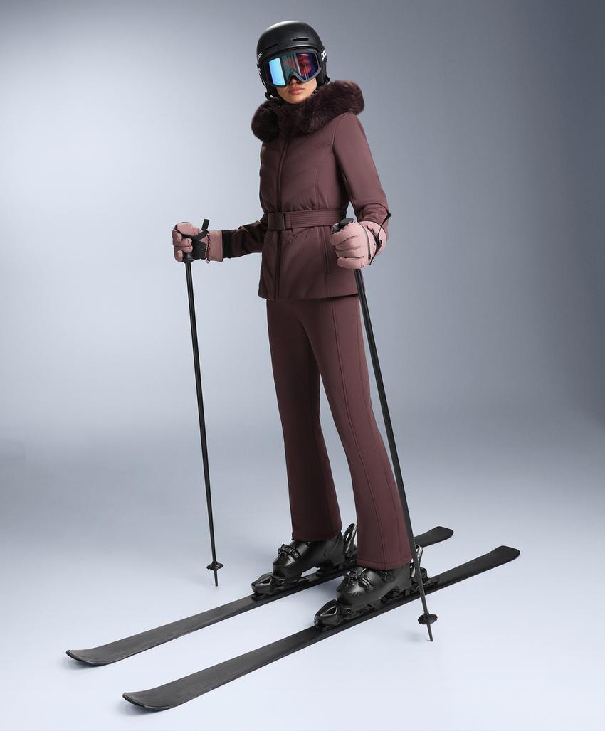 Water-resistant flare stretch SKI trousers