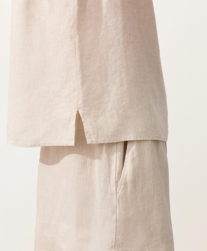 Квадратный топ из 100%-го льна