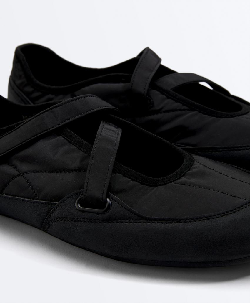 Тканевые балетки для спорта из нейлона