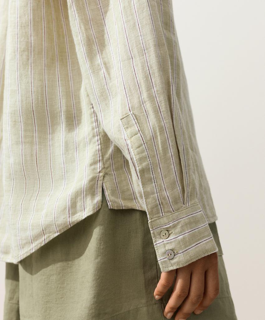 Рубашка свободного кроя из 100%-го льна