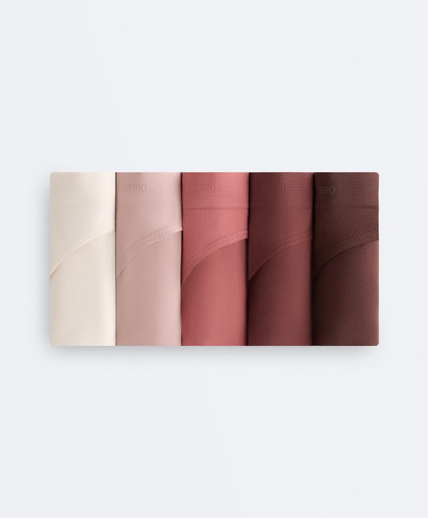 5 бесшовных трусов бразильяно Seamless Soft touch с Logo