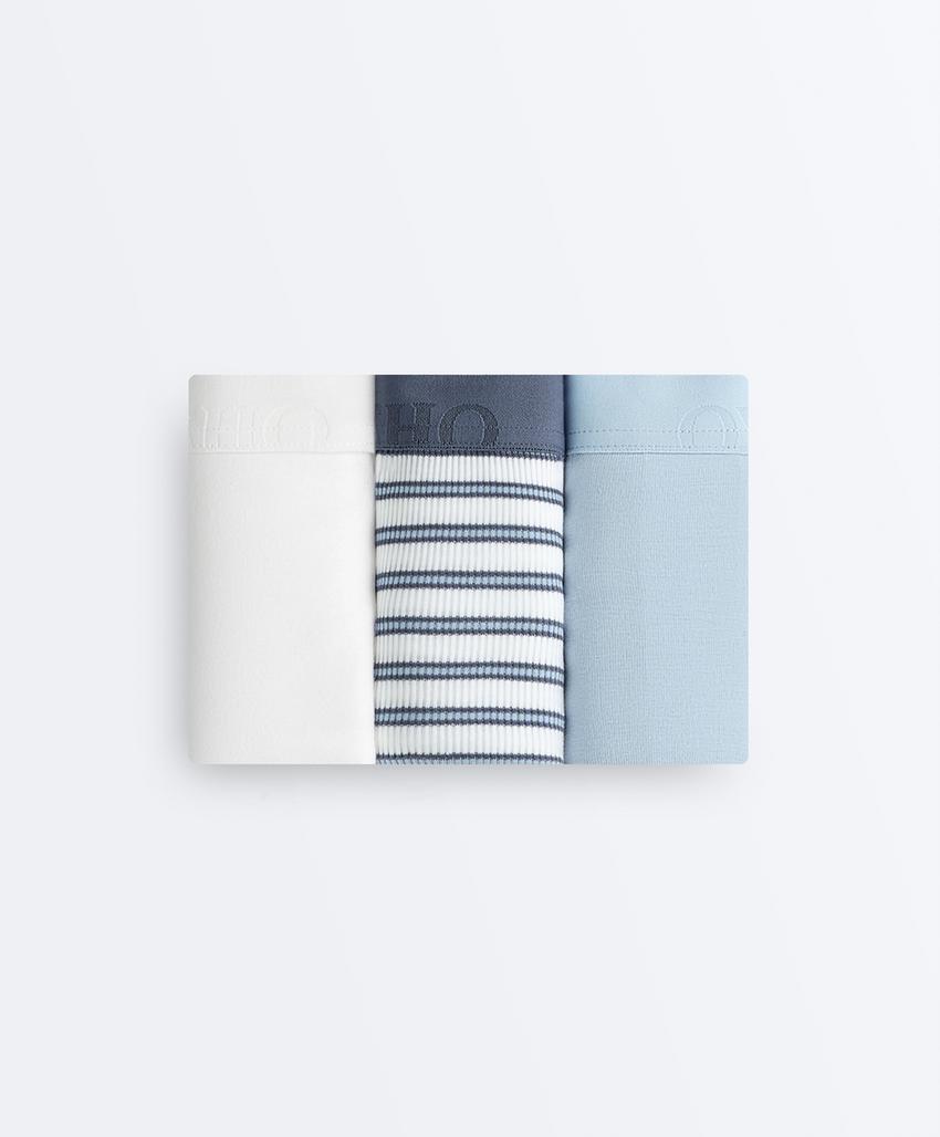 3 трусов бразильяно из смесового хлопка с логотипом