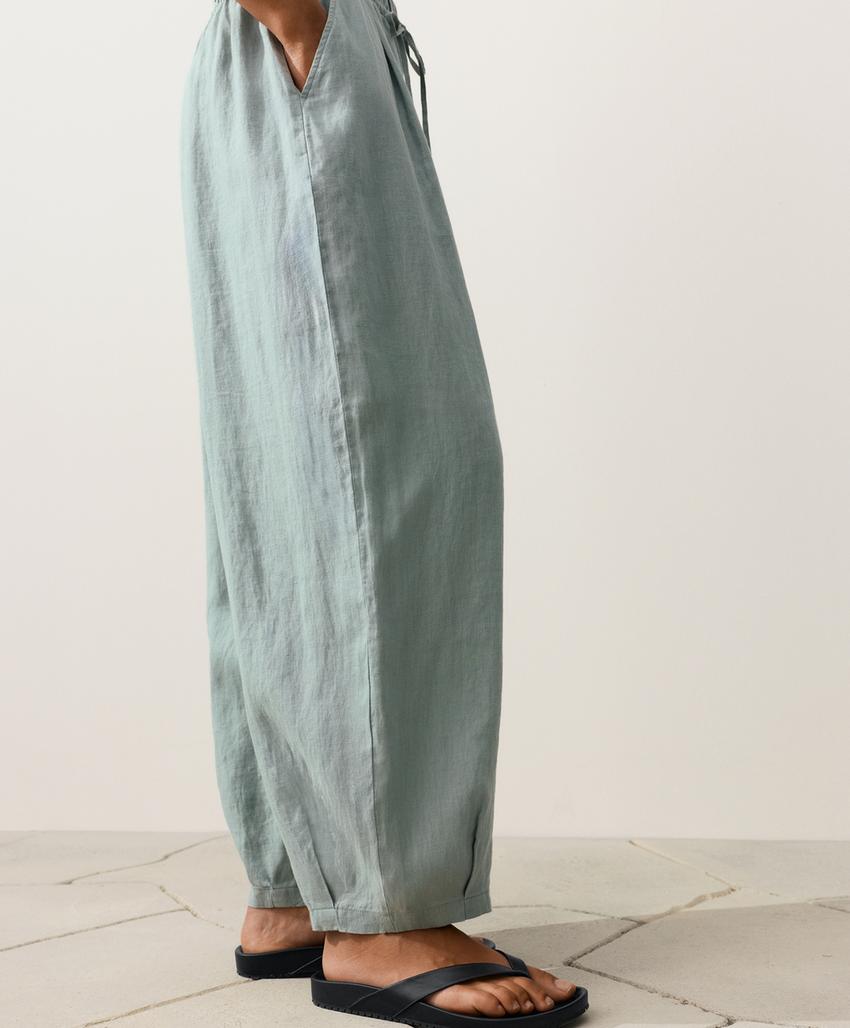 Брюки-бананы из 100%-го льна