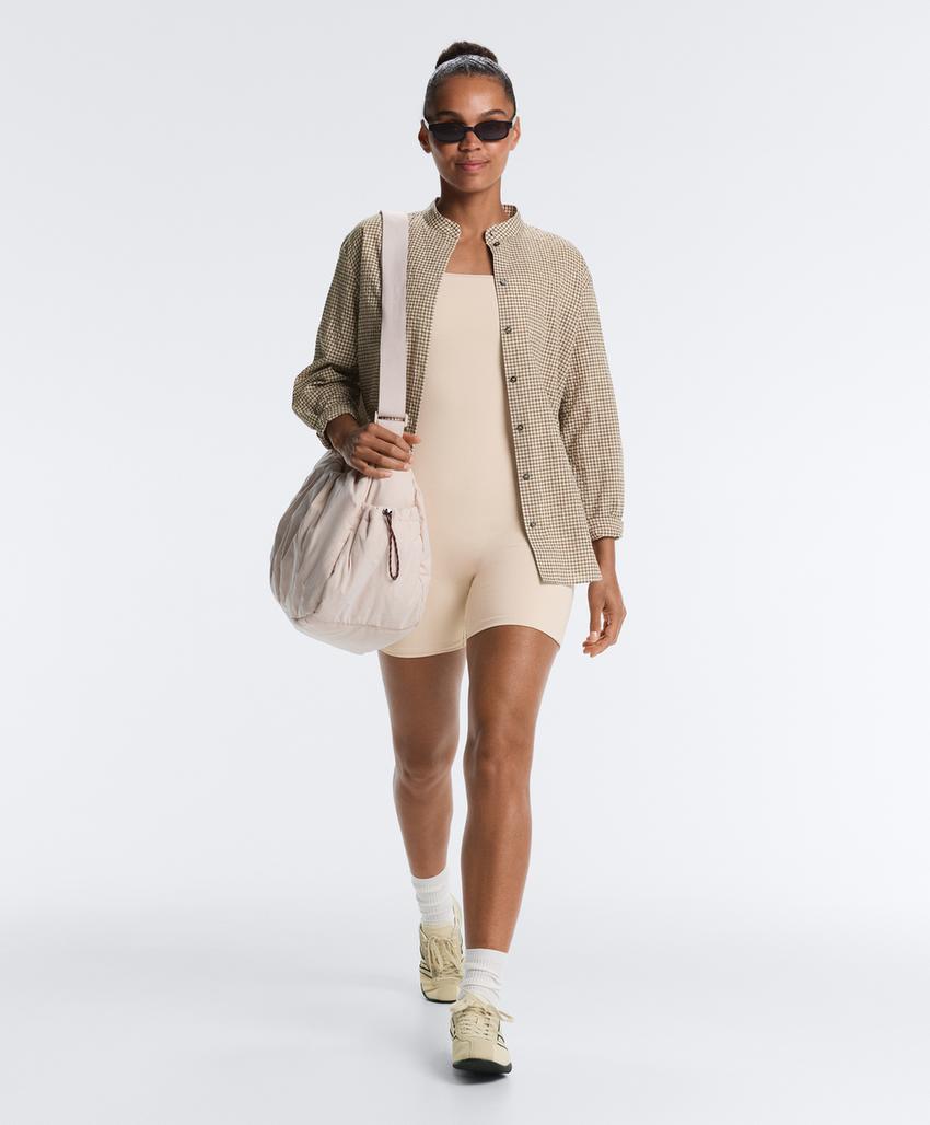 Короткий комбинезон Evermove с квадратным вырезом