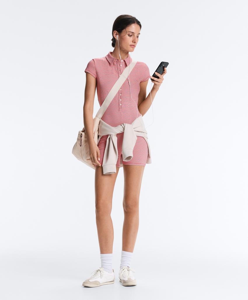 Короткий комбинезон Comfortlux в полоску