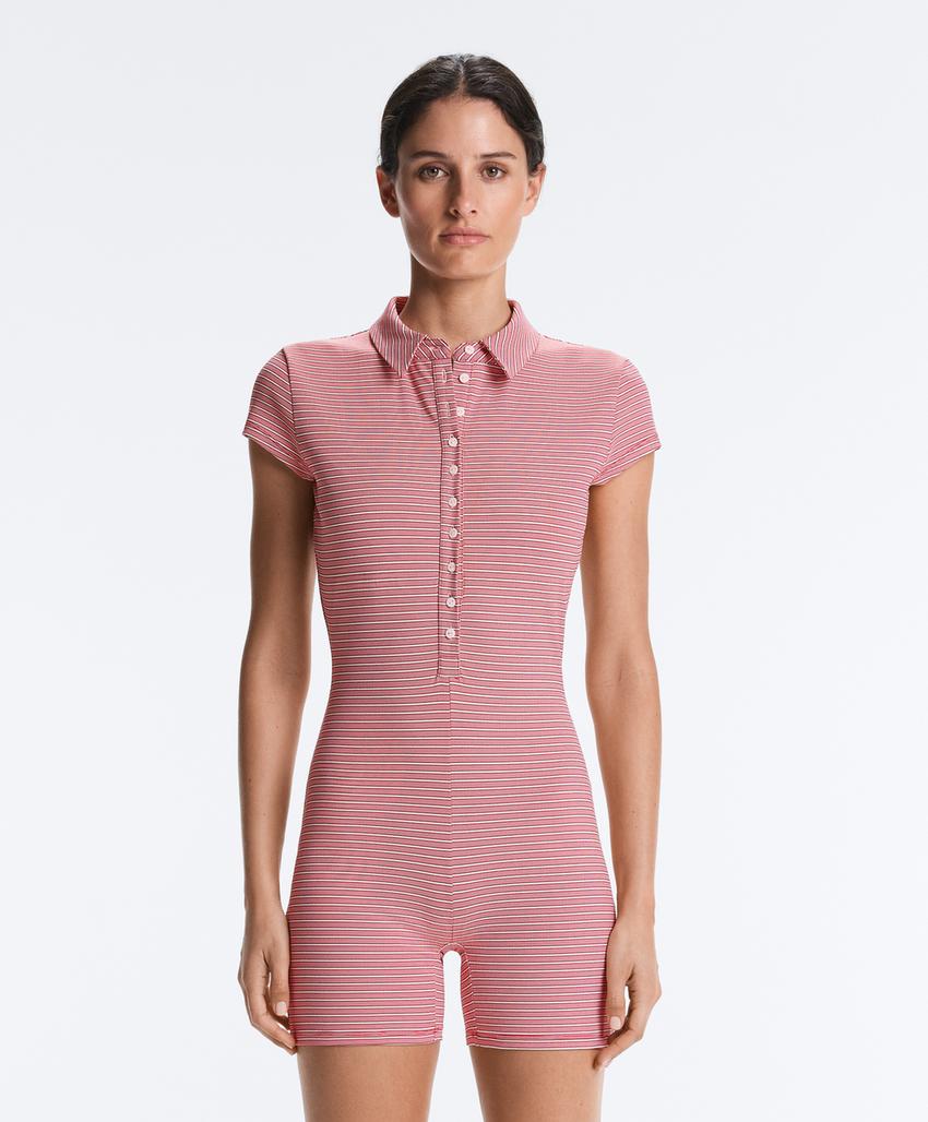Короткий комбинезон Comfortlux в полоску