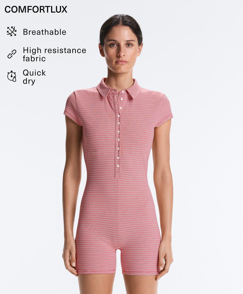Короткий комбинезон Comfortlux в полоску