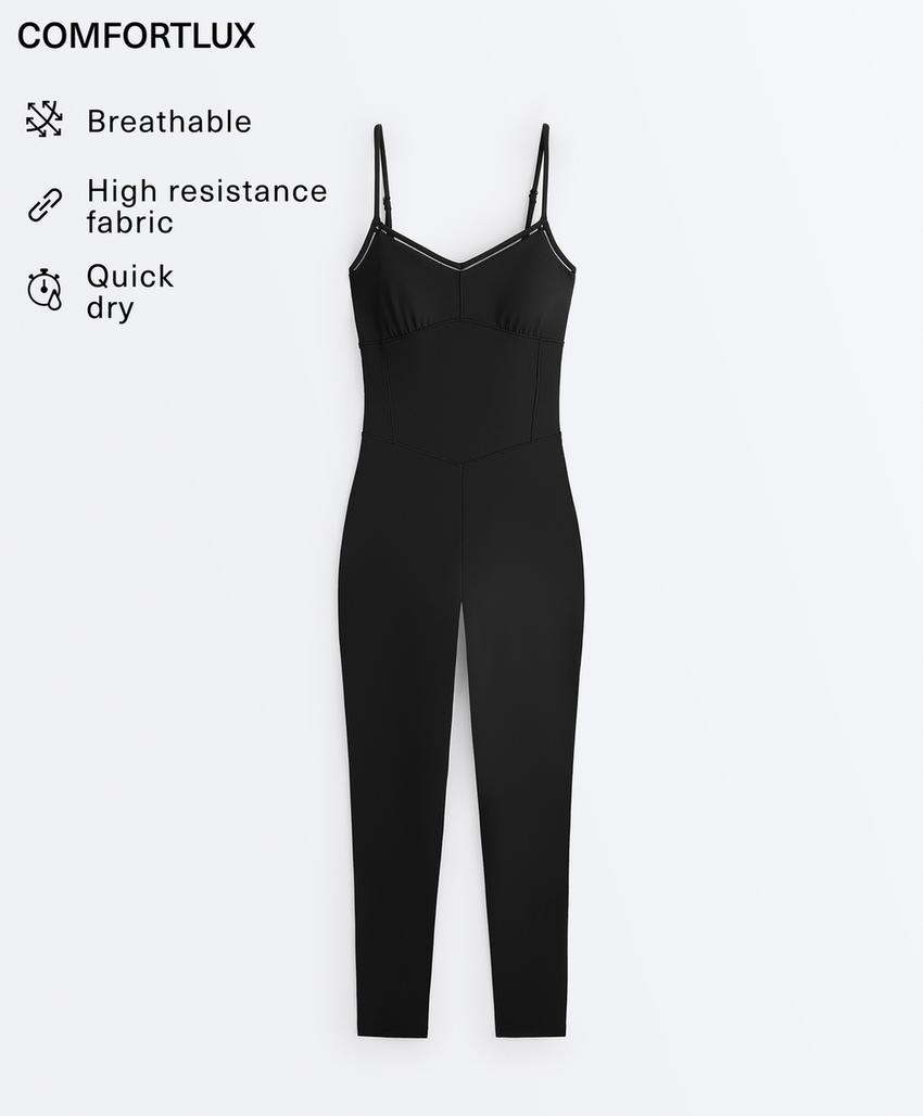 Длинный комбинезон Comfortlux с ажурной строчкой