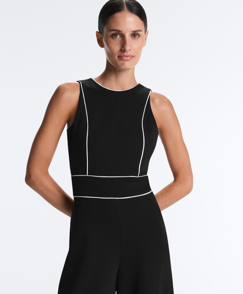 Длинный комбинезон Piping пике с хлопком