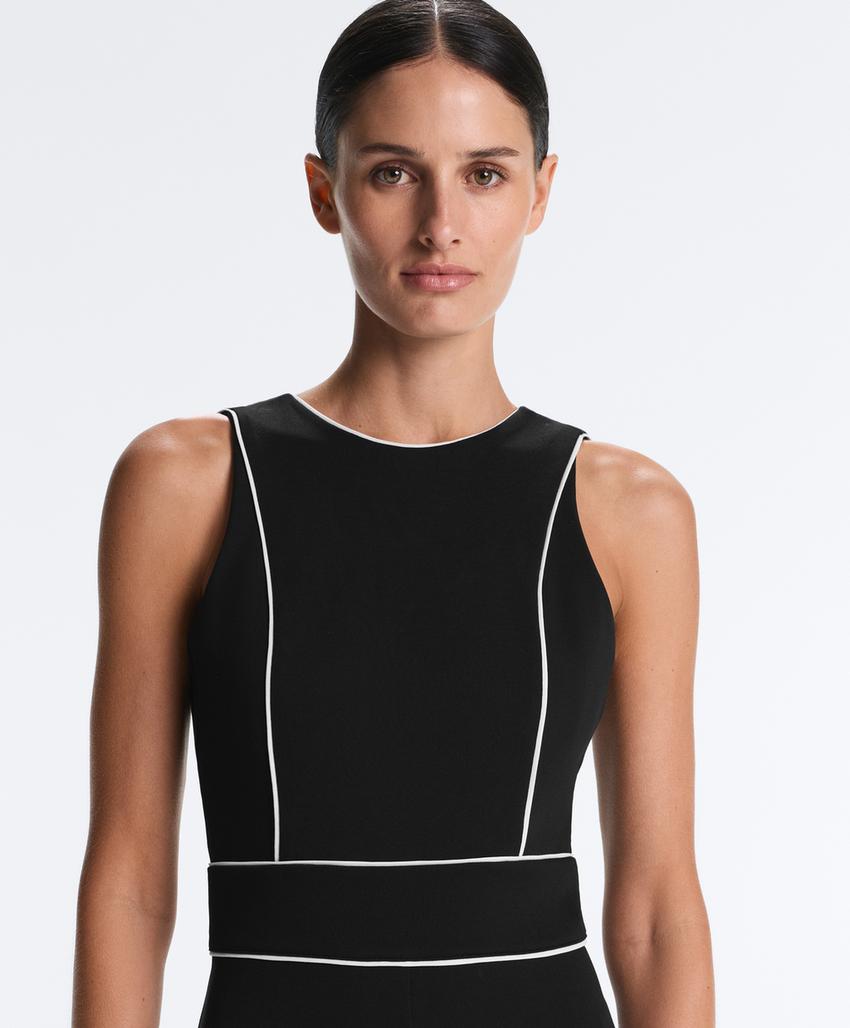 Длинный комбинезон Piping пике с хлопком