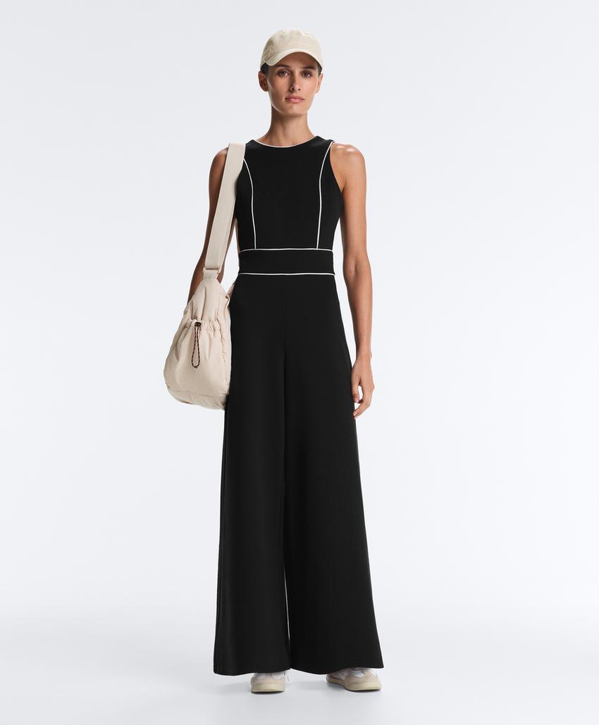 Длинный комбинезон Piping пике с хлопком