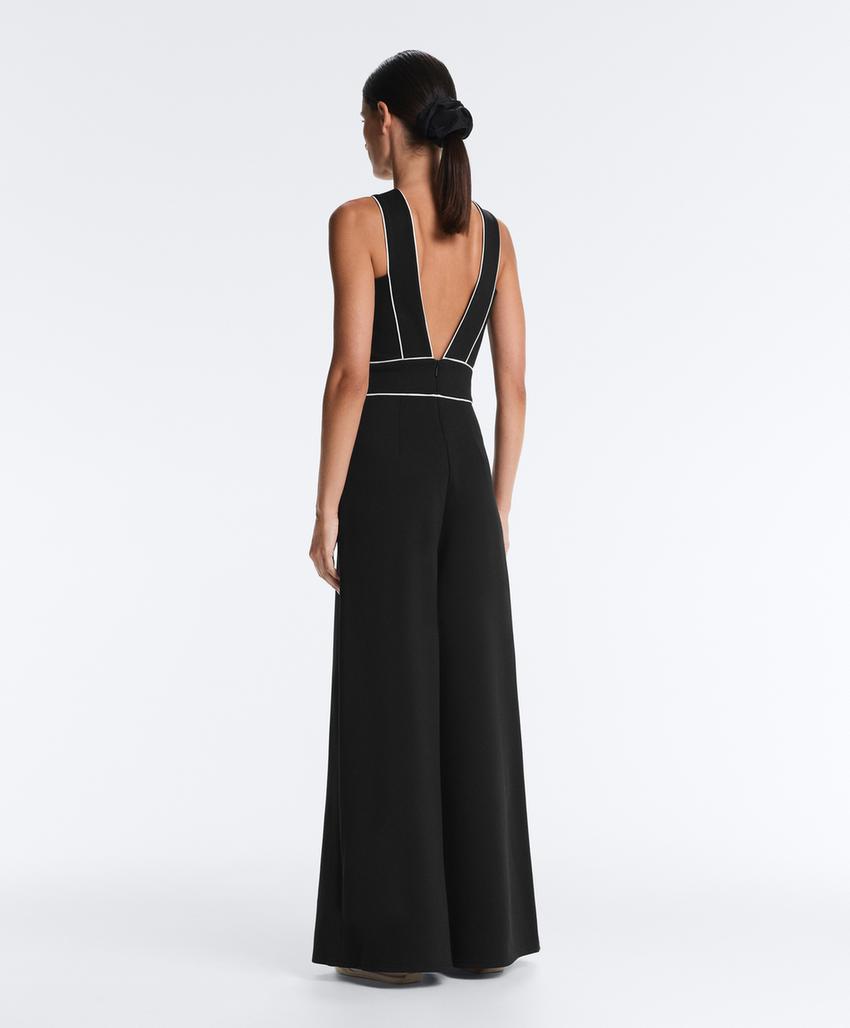 Длинный комбинезон Piping пике с хлопком