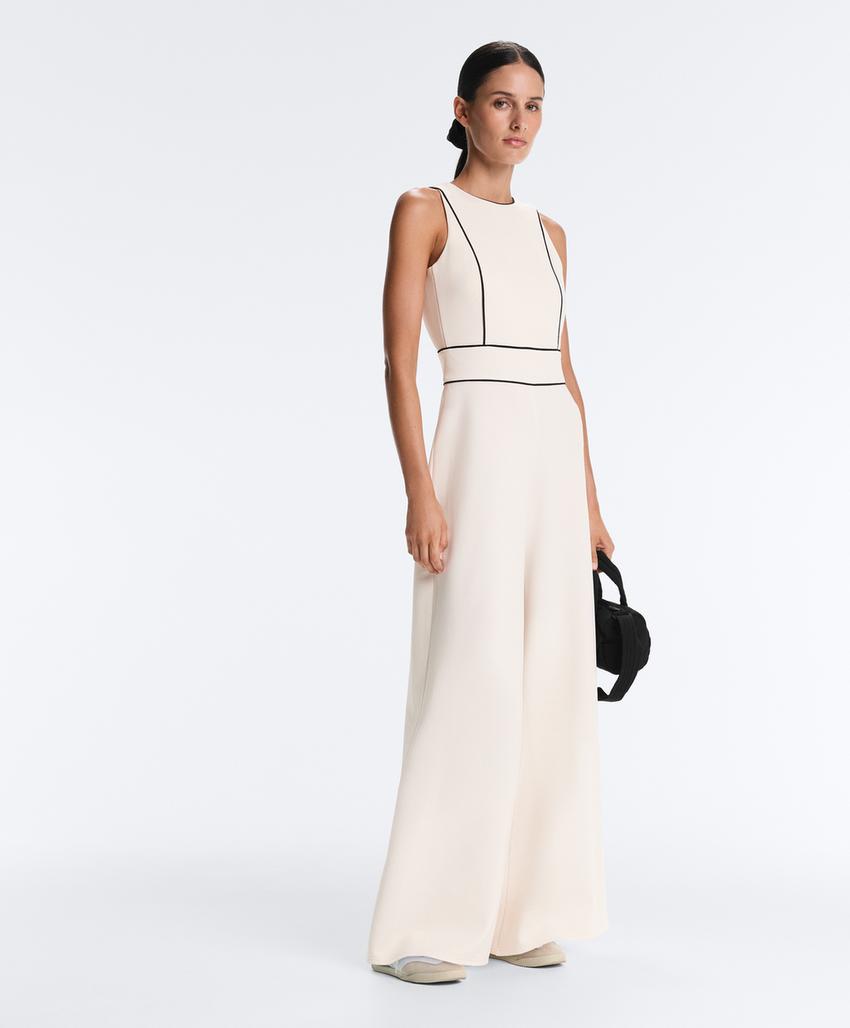 Длинный комбинезон Piping пике с хлопком