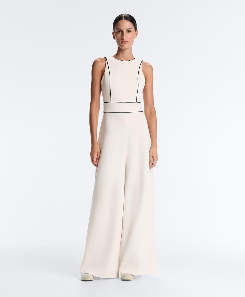 Длинный комбинезон Piping пике с хлопком