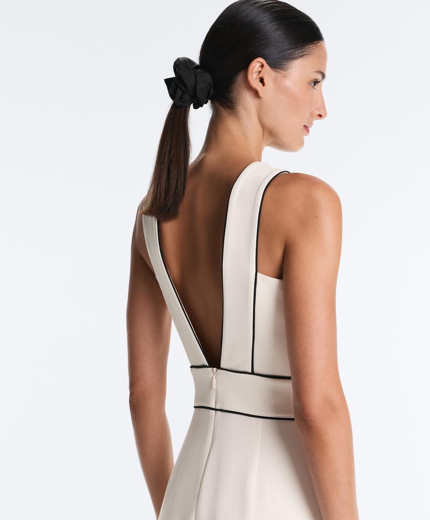 Длинный комбинезон Piping пике с хлопком