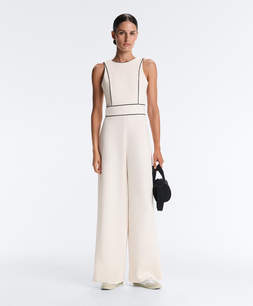 Длинный комбинезон Piping пике с хлопком