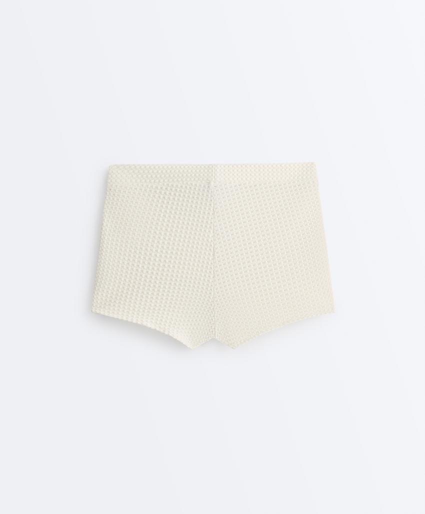 Шорты-плавки бикини из кроше с пузырьками