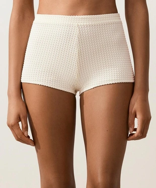 Шорты-плавки бикини из кроше с пузырьками- Заказать в России