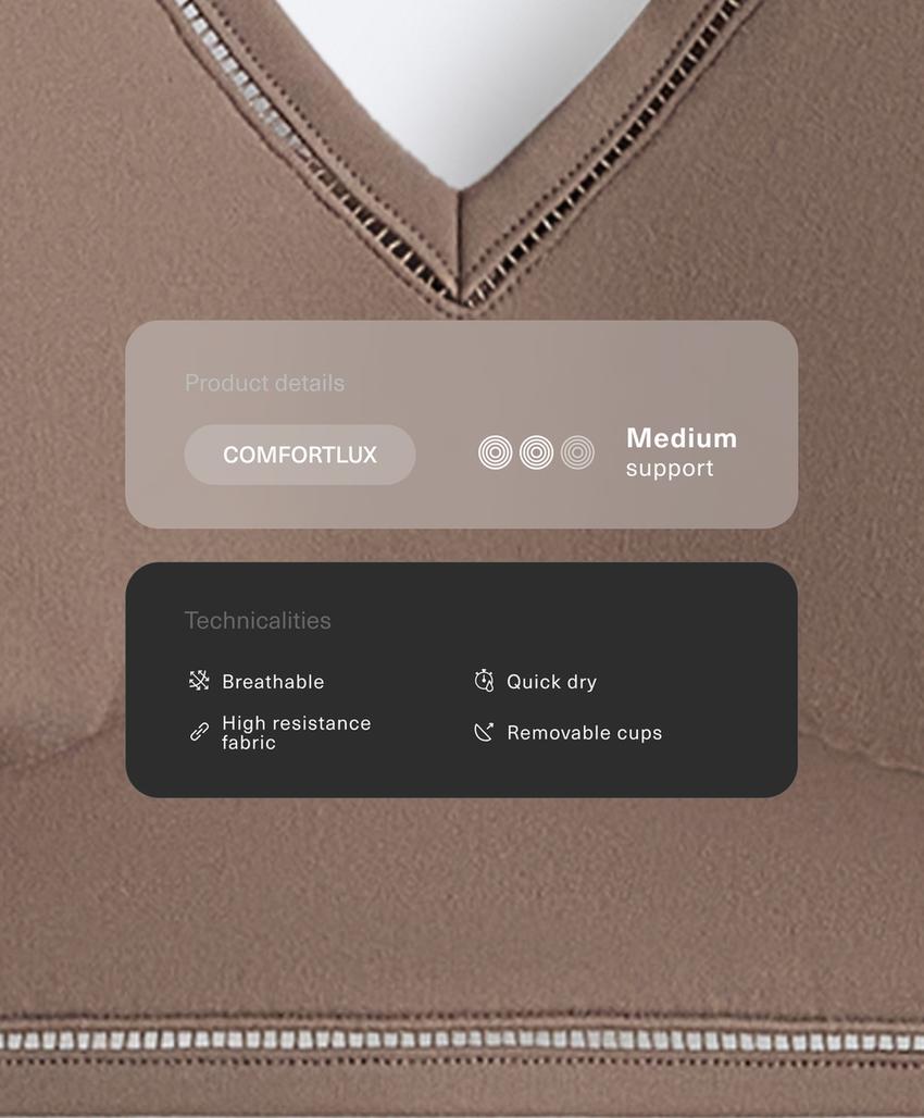 Спортивный бюстгальтер Comfortlux со средней степенью поддержки