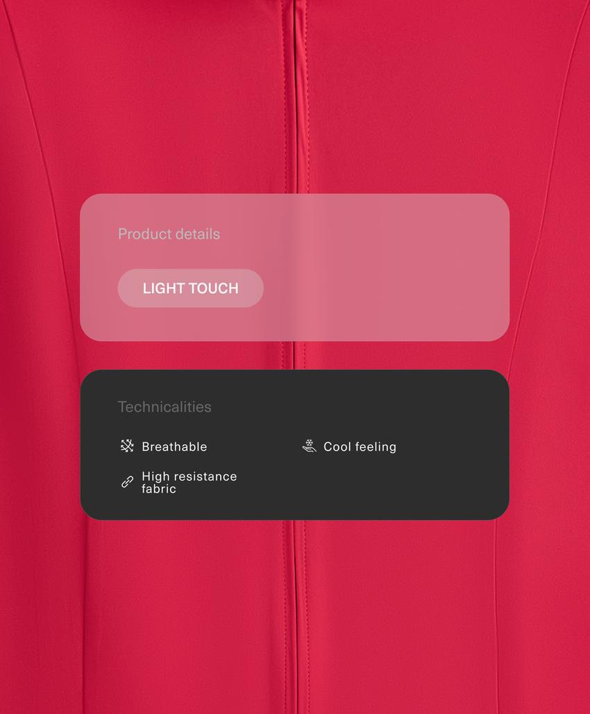 Укороченная высокотехнологичная куртка Light Touch