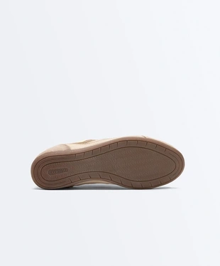 TOASTED BROWN|1105/880/121 - OYSHO Кроссовки из замши и сетчатой ткани