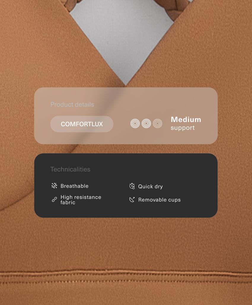 Спортивный бюстгальтер Comfortlux со средней степенью поддержки
