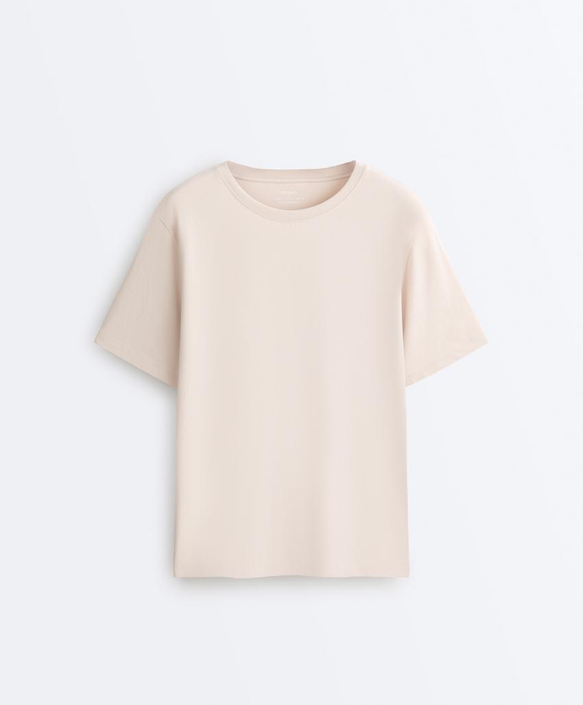 Футболка Oversize с короткими рукавами из смесового хлопка