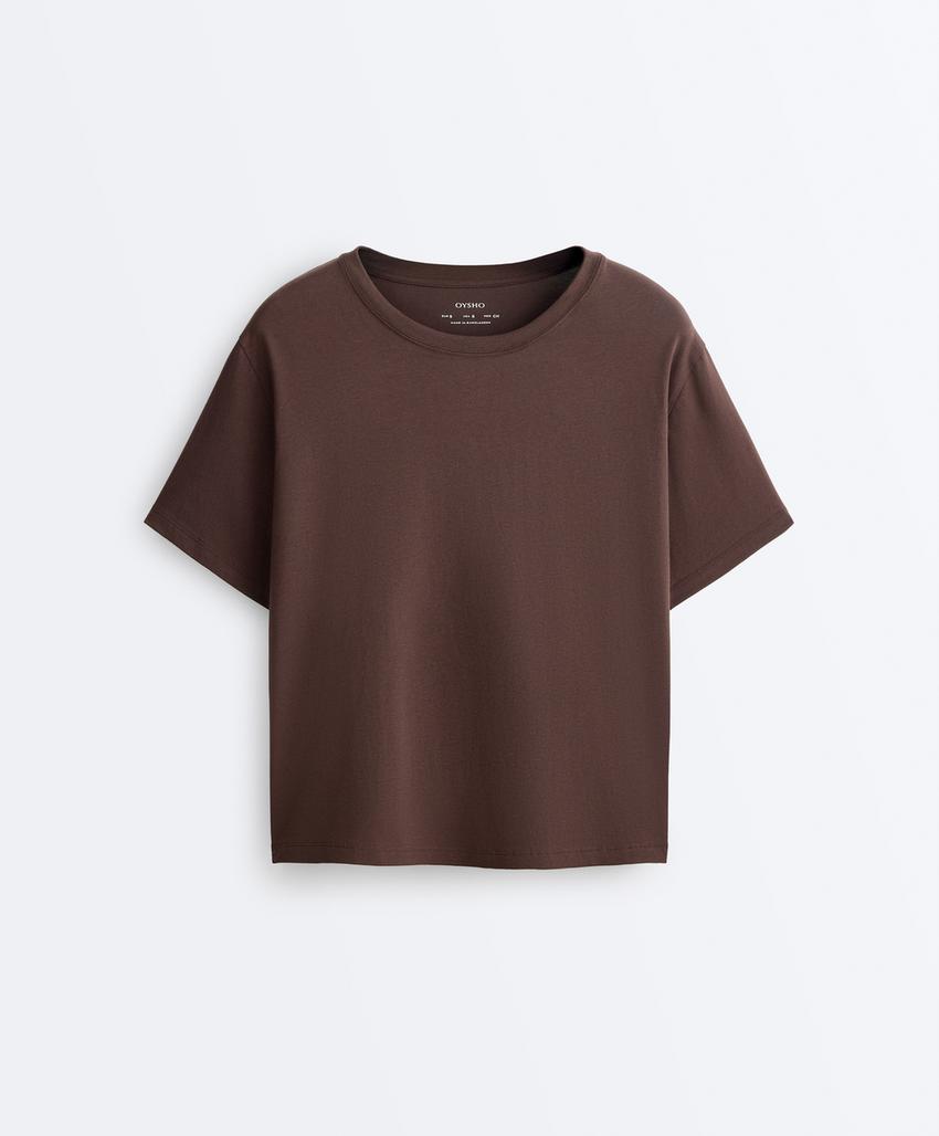 Футболка boxy из смесового хлопка