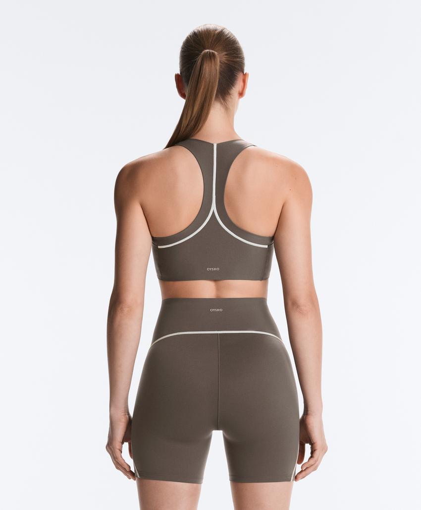 Sutiã de desporto Perfect-adapt de suporte médio refletor