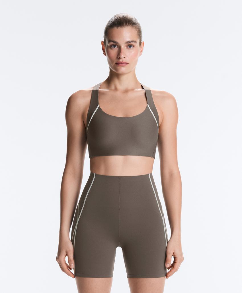 Sutiã de desporto Perfect-adapt de suporte médio refletor